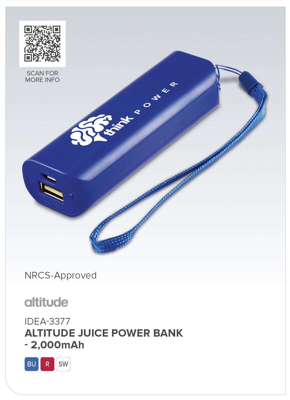 Altitude Juice Power Bank - 2,000mAh CATALOGUE_IMAGE